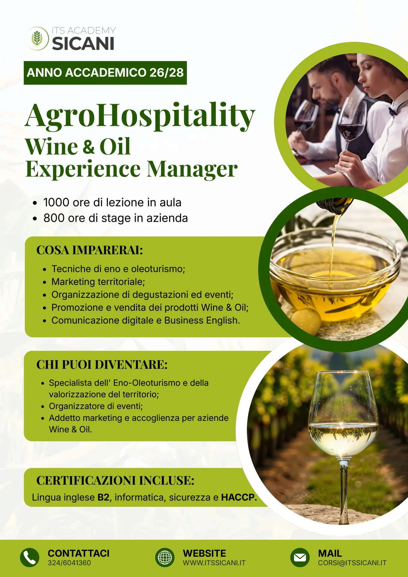 Agro Hospitality – Menfi (AG), Santa Margherita di Belice (AG) – A.F. 2026/2028